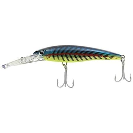 Rapala XRap Magnum Jerkbait, Deep Diving, Saltwater 512, 158 Oz, 20 Hooks, Lime Light Uv XRMAG20LLU